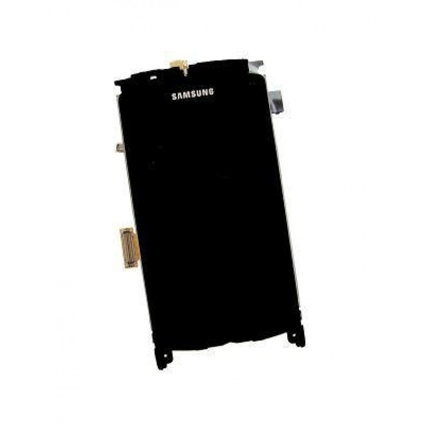LCD displeja ekrāns Samsung S8530 Wave 2 ar skārienekrānu, melns oriģināls (service pack)