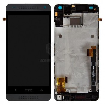 LCD screen  HTC One Mini (M4) with touch screen and frame black original (service pack)