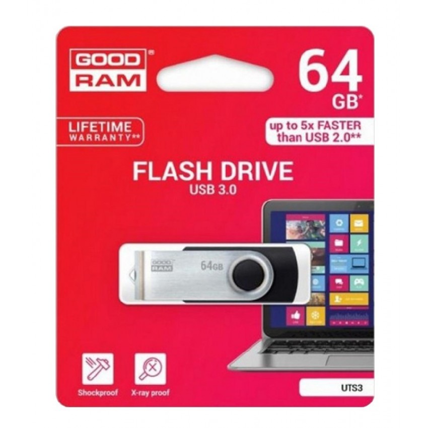 USB memory drive GOODRAM UTS3 64GB USB 3.0