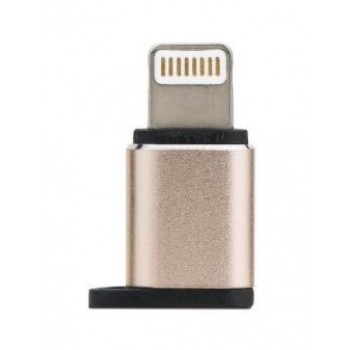 Adapter from Apple Lightning to MicroUSB aliuminum