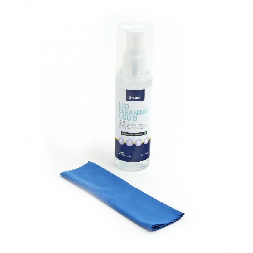 Cleaning kit PLATINET for LCD and T/S (LIQUID 125 ML + MICROFIBER 25x25CM)