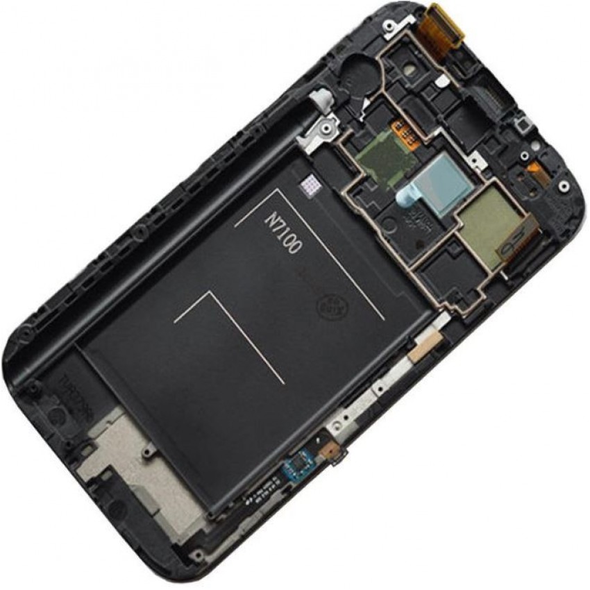 LCD screen Samsung N7100 Note 2 with touch screen and frame Black original (service pack)