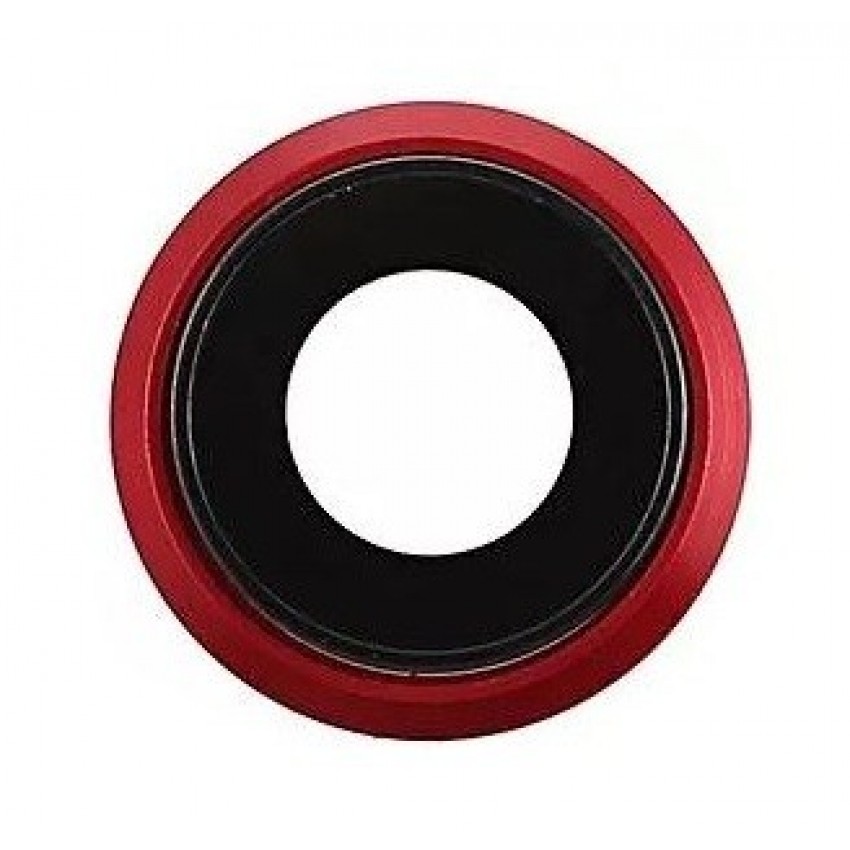 iPhone 8/SE 2020 lens for camera with frame red ORG