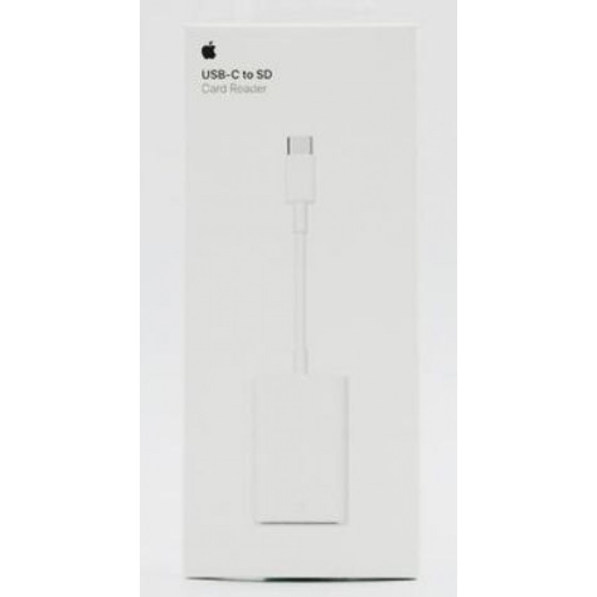 Apple adapteris no USB-C (C tips) uz SD karšu lasītāju (A2082) oriģināls (lietots A pakāpe) ar kastīti