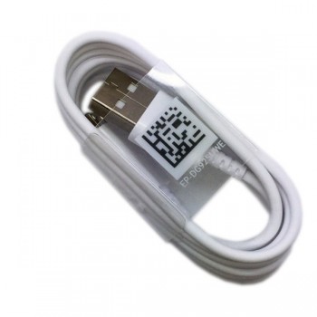 USB kabelis oriģināls Samsung G920/G925 S6/S6 Edge microUSB (EP-DG925UWE) balts (1,2M)