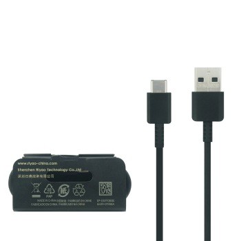 USB kabelis ORG Samsung S10 S10+ S9 Type-C (EP-DG970CBE) juodas (1M)