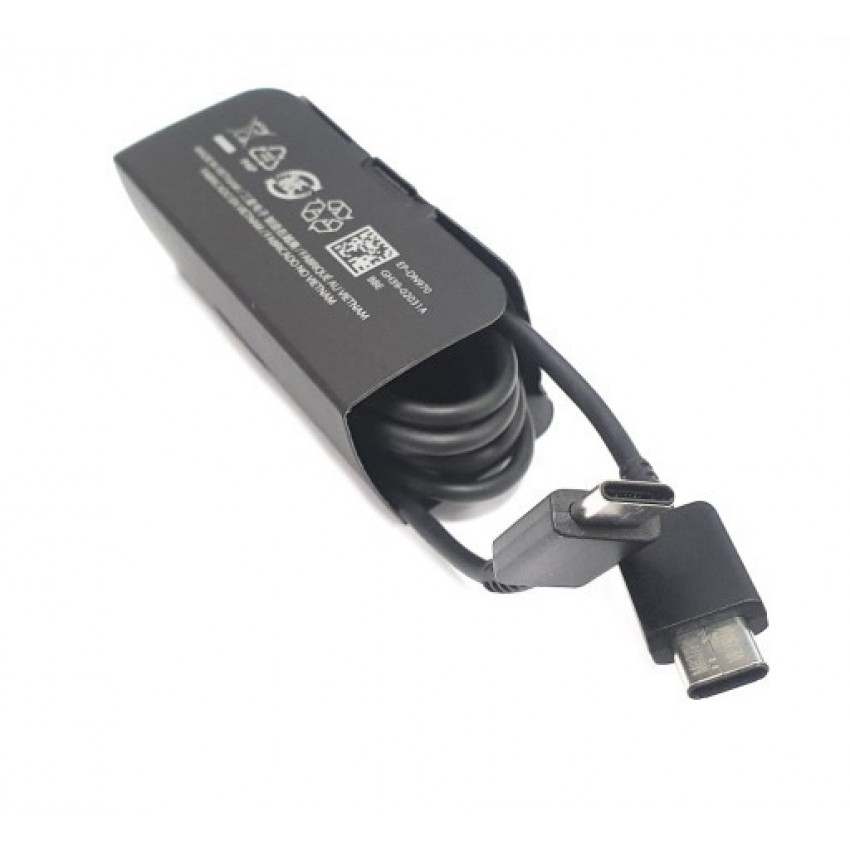 USB kabelis Samsung Note 10 type-C uz type-C (EP-DG977BBE) melns (1M)