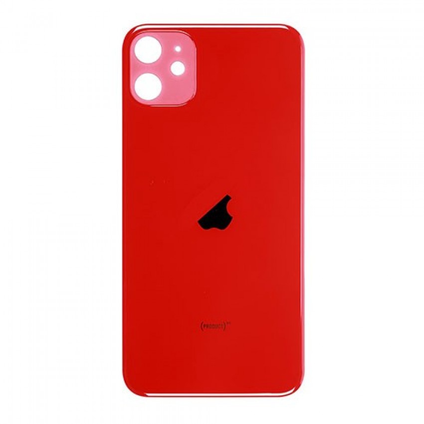 Akumulatora vāks iPhone 11 sarkans (lielāks caurums kamerai) HQ