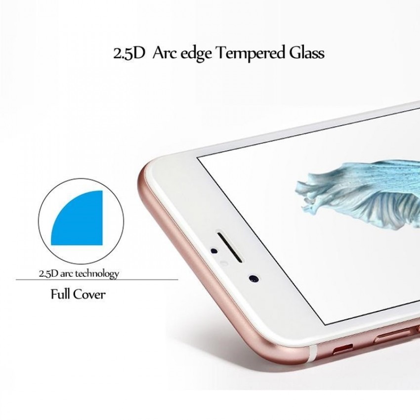LCD apsauginis stikliukas "2.5D Full Glue" Apple iPhone SE 2020/7/8 (strong glue) juodas be įpakavimo