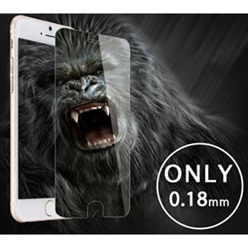 LCD apsauginis stikliukas "Gorilla 0.18mm" Apple iPhone SE 2020 juodas be įpakavimo