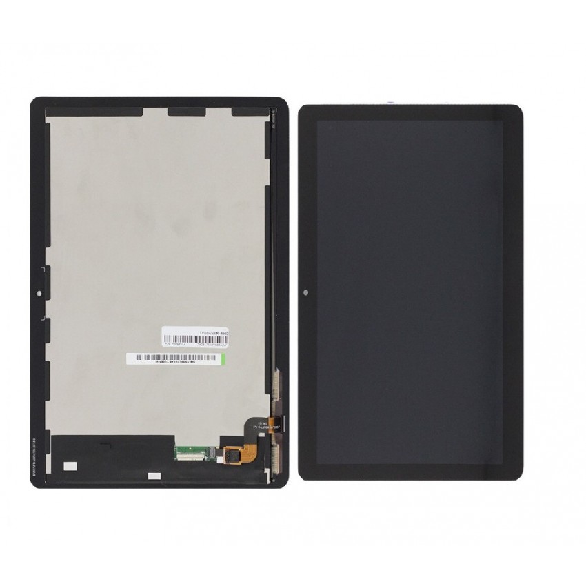 LCD displeja ekrāns Huawei MediaPad T3 10 (AGS-W09/AGS-L09) ar skārienekrānu un rāmi melns oriģināls (service pack)
