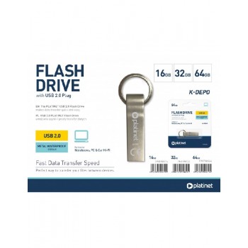 Memory usb drive Platinet Metal Waterproof 32GB USB 2.0