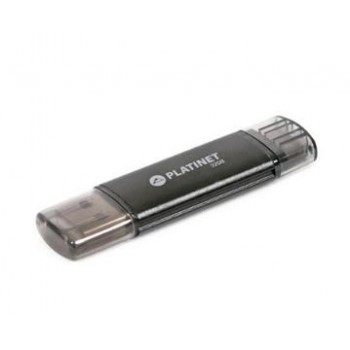 Memory Platinet 32GB OTG USB 2.0 + microUSB black