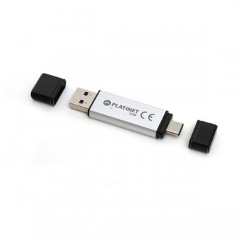 Memory Platinet 32GB OTG USB 3.0 + Type-C silver