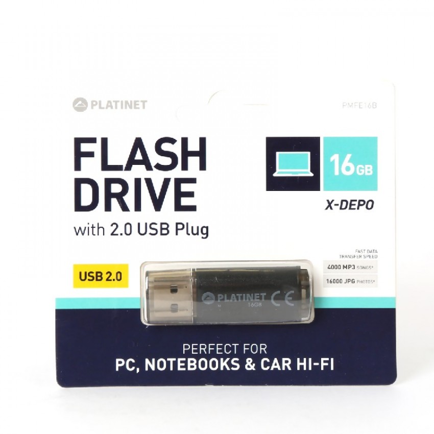 USB флеш память Platinet 16GB USB 2.0