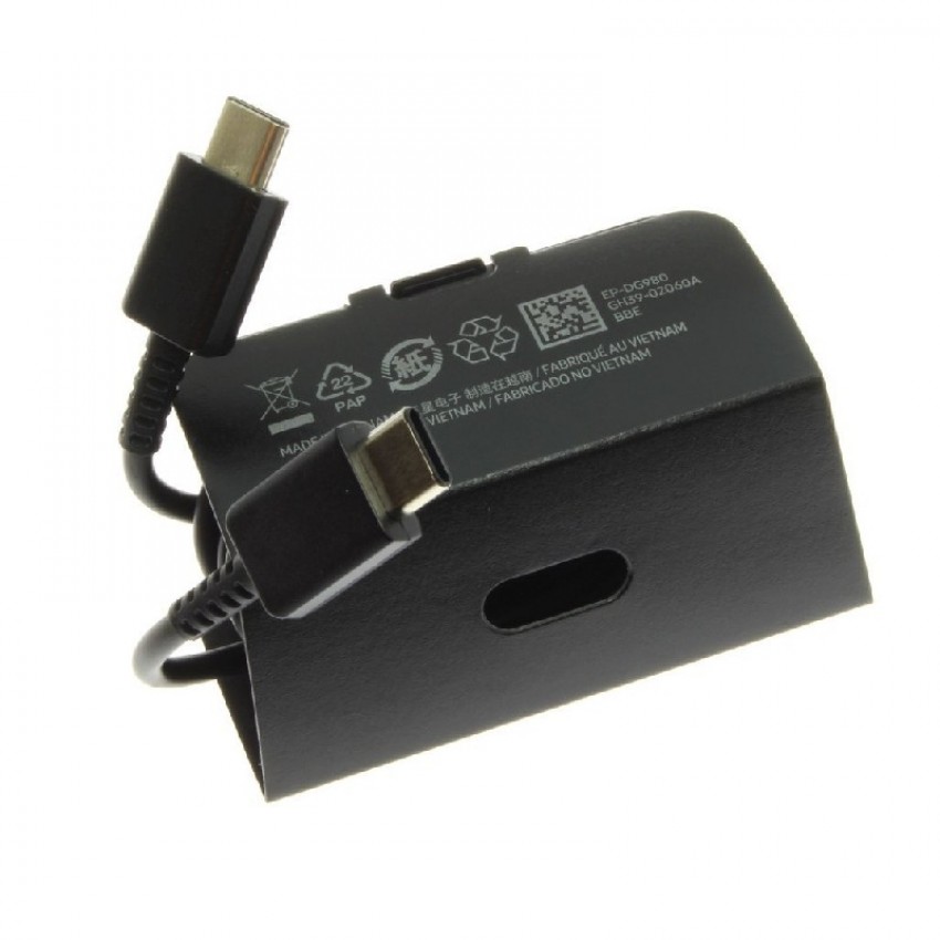 USB kabelis oriģināls Samsung S20, Note 10 Type-C (EP-DG980) melns (1M)