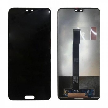 LCD displeja ekrāns Huawei P20 ar skārienekrānu, melns oriģināls (service pack)