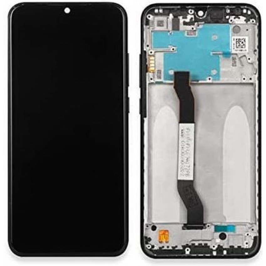 Ekranas Xiaomi Redmi Note 8T su lietimui jautriu stikliuku ir rėmeliu Grey originalus (service pack)