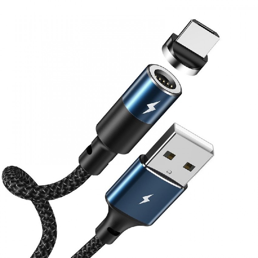 USB cable REMAX Magnetic microUSB 1.2m (3A) black