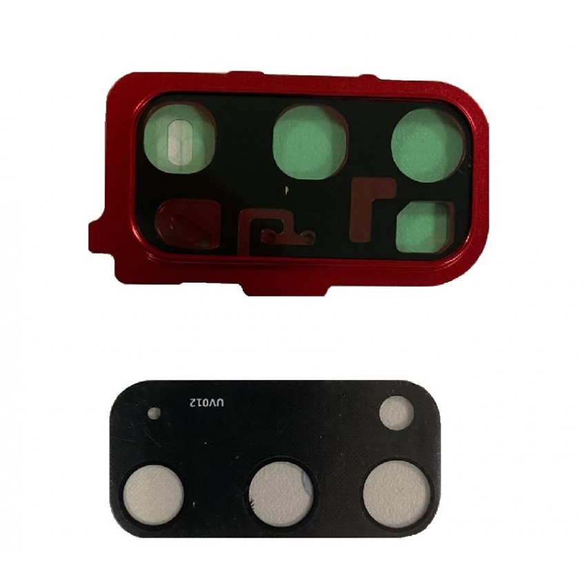 Samsung G980/G981 S20 objektīvs kamerai, sarkans (Aura Red) ORG