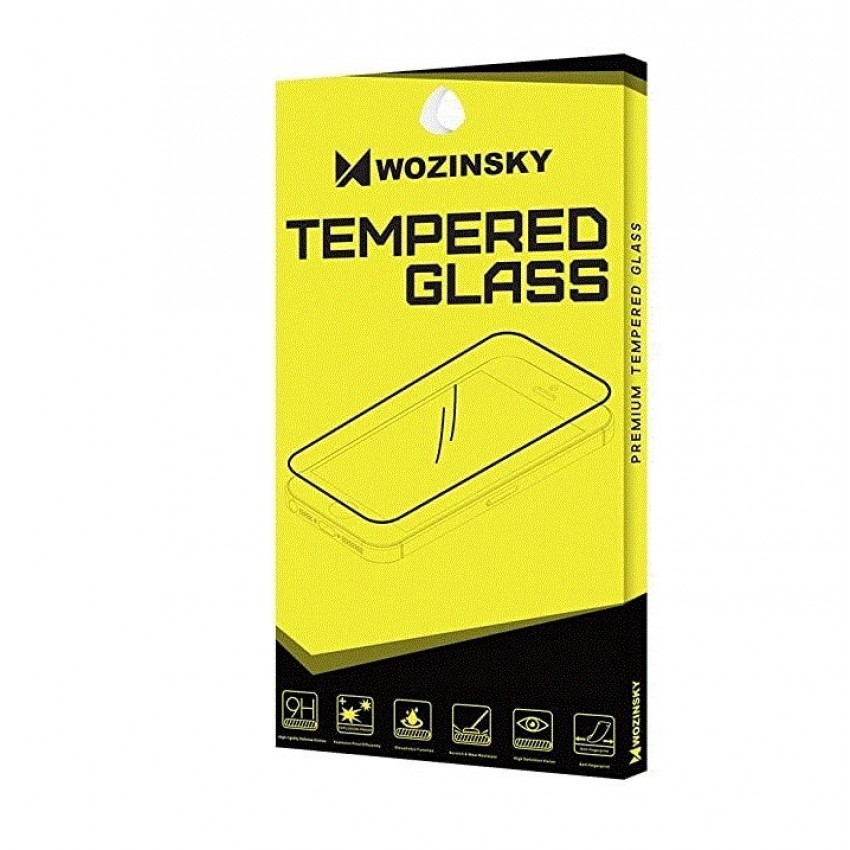 Ekrāna aizsargstikls Wozinsky 5D Full Glue Apple iPhone 12 Pro Max korpusam draudzīgs, melns