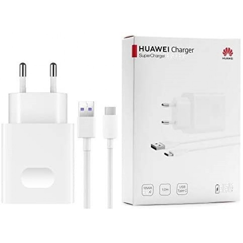Charger original Huawei USB SuperCharge 22,5W + type-C cable white