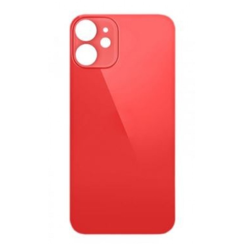 Battery cover iPhone 12 mini Red (bigger hole for camera) HQ