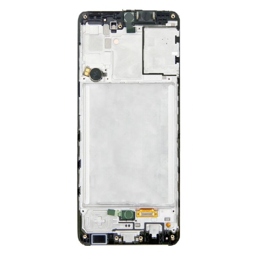 LCD screen Samsung  A315 A31 2020 with touch screen and frame black original (service pack)