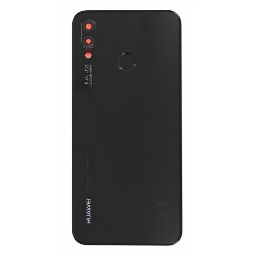 Aizmugurējais vāks Huawei P20 Lite melns (Midnight Black) oriģināls (service pack)