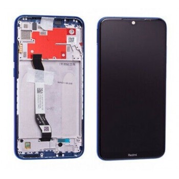 LCD screen Xiaomi Redmi Note 8T with touch screen with frame Blue original (service pack)