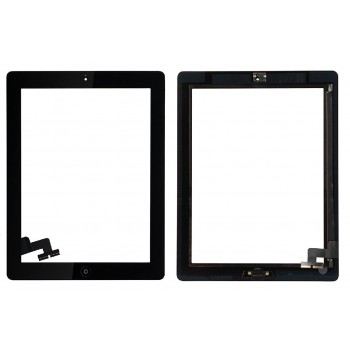Touch screen iPad 2 black with Home button and holders HQ Touch screen iPad 2 black with Home button and holders HQ