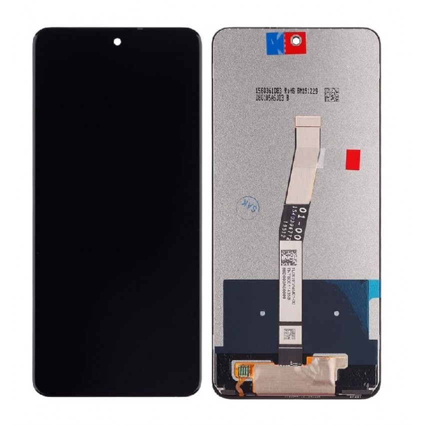 LCD displeja ekrāns Xiaomi Redmi Note 9S/Note 9 Pro ar skārienekrānu, melns ORG