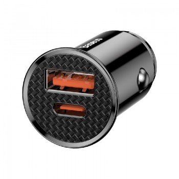 Car charger Baseus CCALL-YS01 (QC4.0 USB; QC3.0 USB-C) black