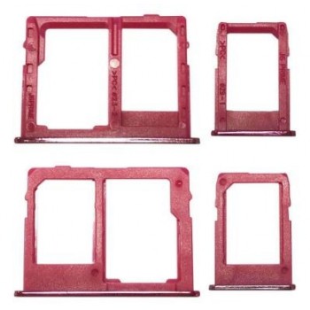 SIM card holder Samsung J415 J4+/J610 J6+ Rose Pink (2pcs) original (used Grade A)