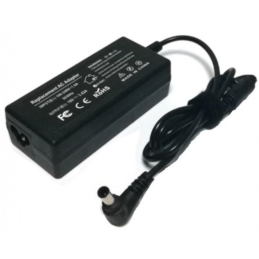 Charger for laptop TOSHIBA (19V 3.42A 65W) 5.5*2.5
