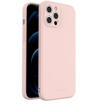 Case Wozinsky Color Case Silicone for iPhone 12 Pro Max pink