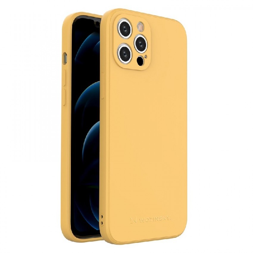 Futrālis Wozinsky Color Case Silicone Apple iPhone 12 Pro Max dzeltens