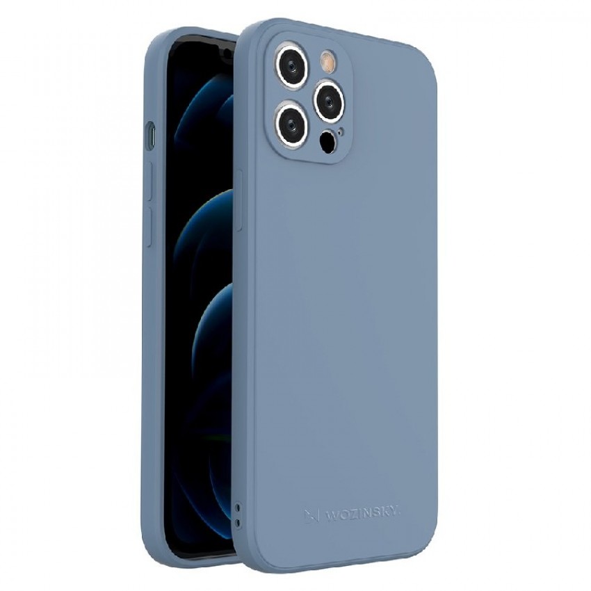 Korpuss Wozinsky Color Case Silicone Apple iPhone 12 Pro Max zils