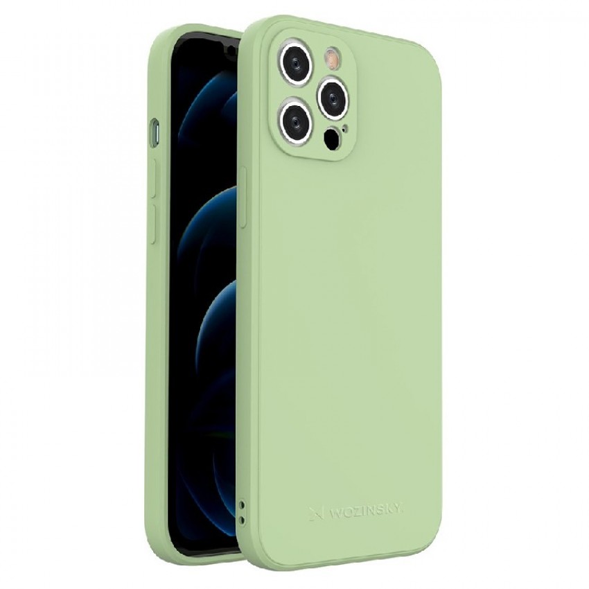 Korpuss Wozinsky Color Case Silicone Apple iPhone 12 Pro Max zaļš