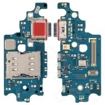 Lanksčioji jungtis Samsung G996 S21 Plus su įkrovimo kontaktu, mikrofonu, SIM lizdu originali (service pack)