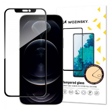 Screen protection glass "Wozinsky 5D Full Glue" Apple iPhone 13 Mini case-friendly black