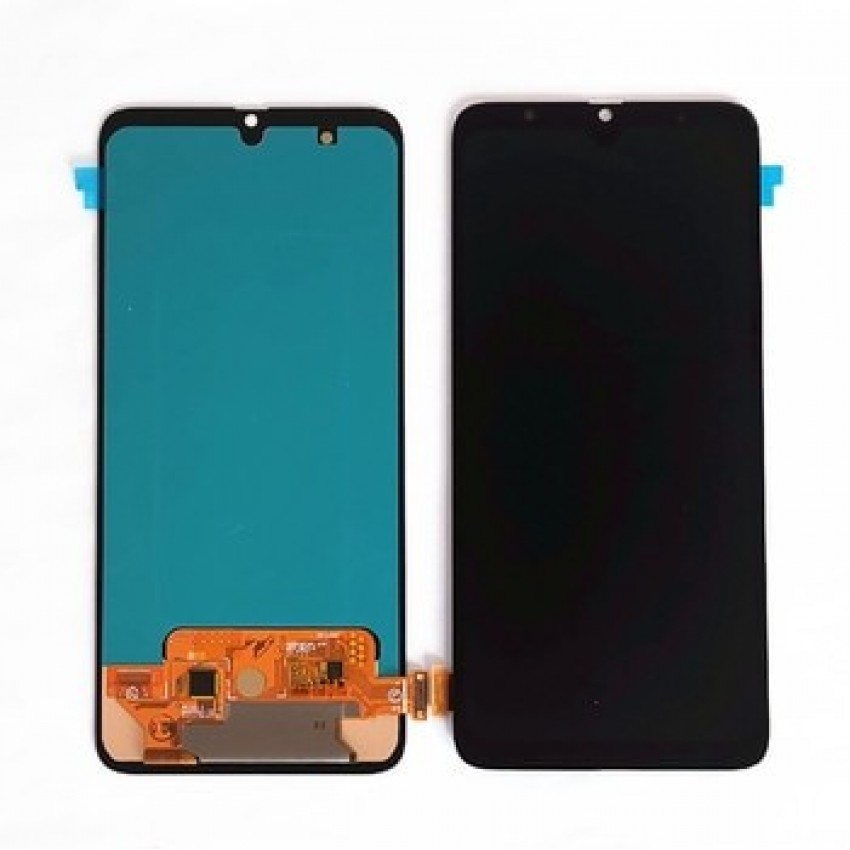 LCD screen Samsung A705 A70 2019 with touch screen Black OLED (real size)