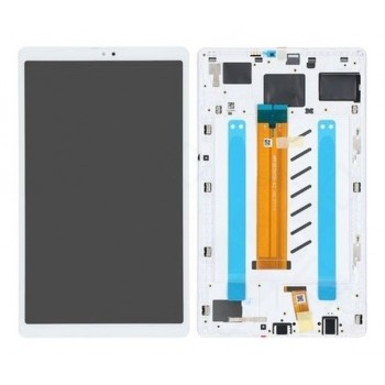 LCD screen Samsung T220 Tab A7 Lite 8.7 2021 with touch screen and frame White original (service pack)