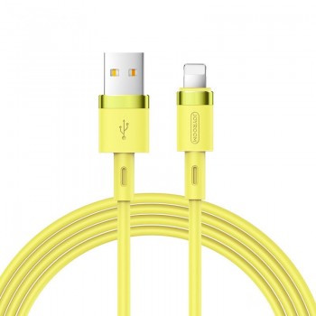 USB kabelis JOYROOM (S-1224N2) lightning (2.4A) 1.2m dzeltens