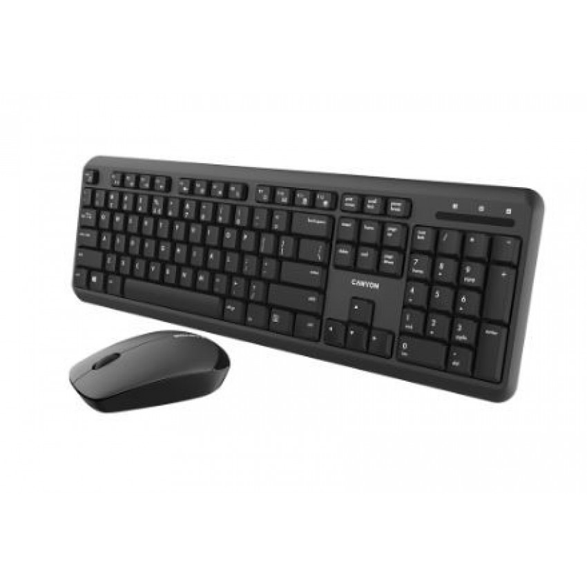 Wireless keyboard+mouse CANYON (CNS-HSETW02-RU) black