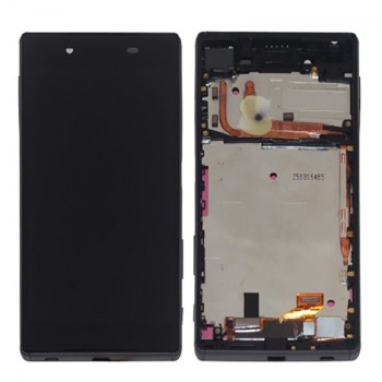 LCD screen Sony E6603/E6653 Xperia Z5 with touch screen with frame black original (used Grade B)