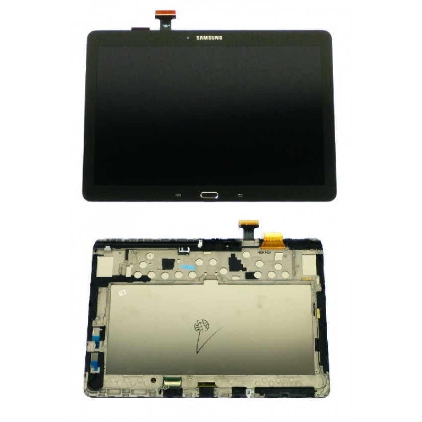LCD ekrāns Samsung P600/P605 Note 10.1 2014 ar skārienekrānu melns oriģināls (service pack)