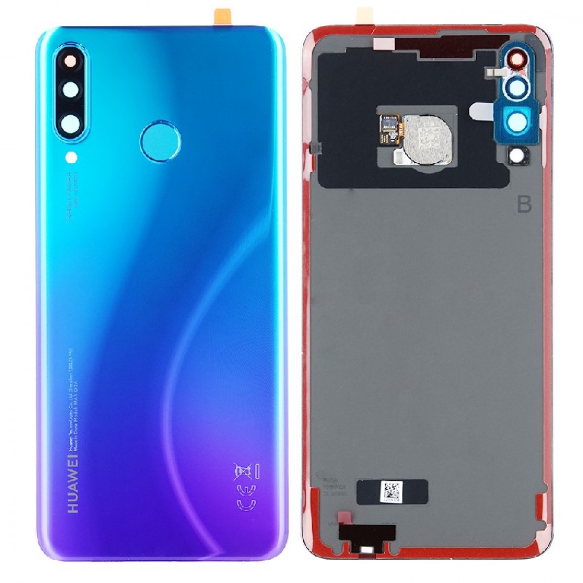 Back cover for Huawei P30 Lite 48MP/P30 Lite New Edition 2020 (Peacock Blue) original (service pack)