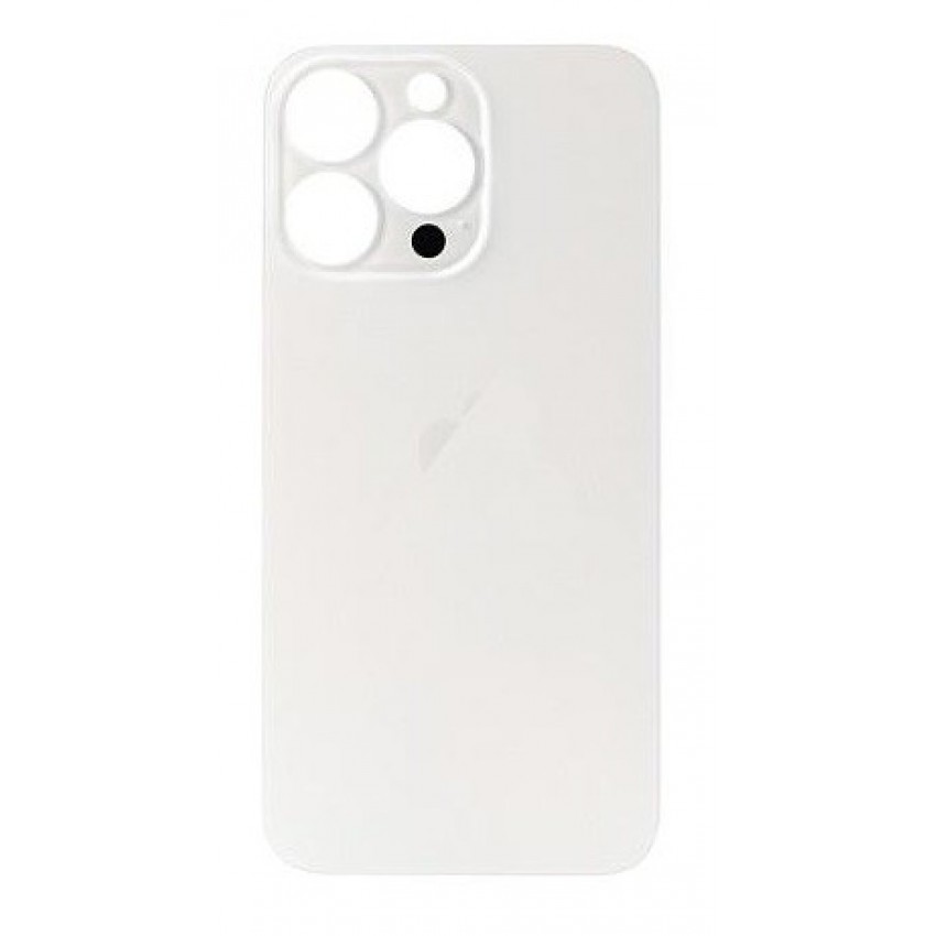 Battery cover iPhone 13 Pro Max silver (bigger hole for camera) HQ