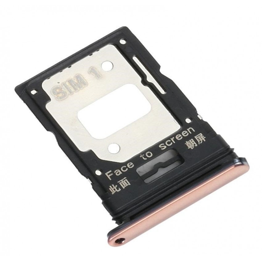 SIM kortelės laikiklis Xiaomi Mi 11 Lite 4G/5G/5G NE 2021 Peach Pink ORG